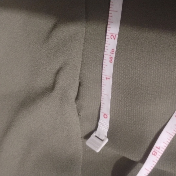 Bar III Asymmetrical Wrap-Style Dress in Olive Green, Sz 12 - Picture 6 of 13